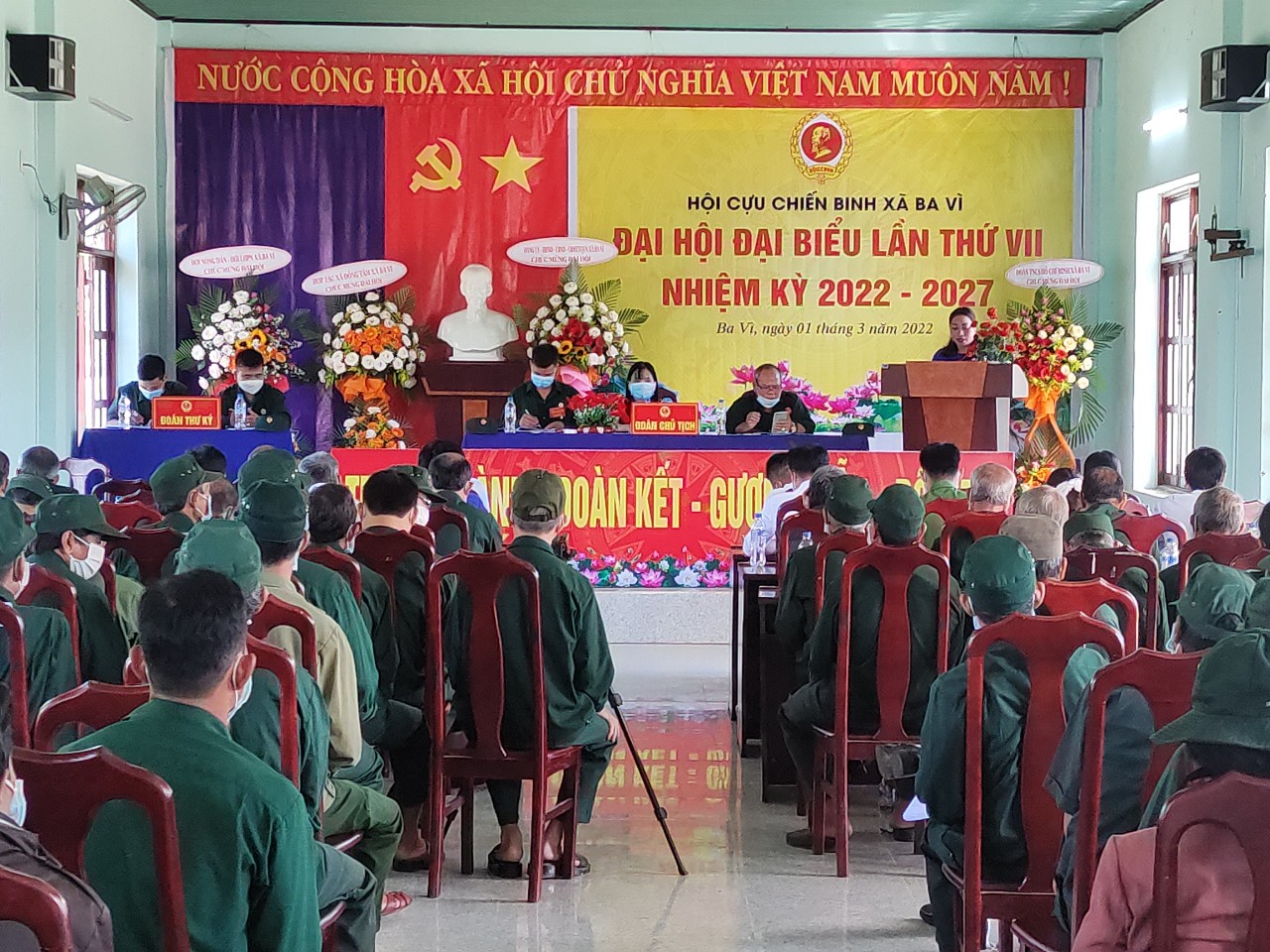 Hội Cựu Chiến binh xã Ba Vì tổ chức Đại hội đại biểu lần thứ VII, nhiệm kỳ 2022-2027