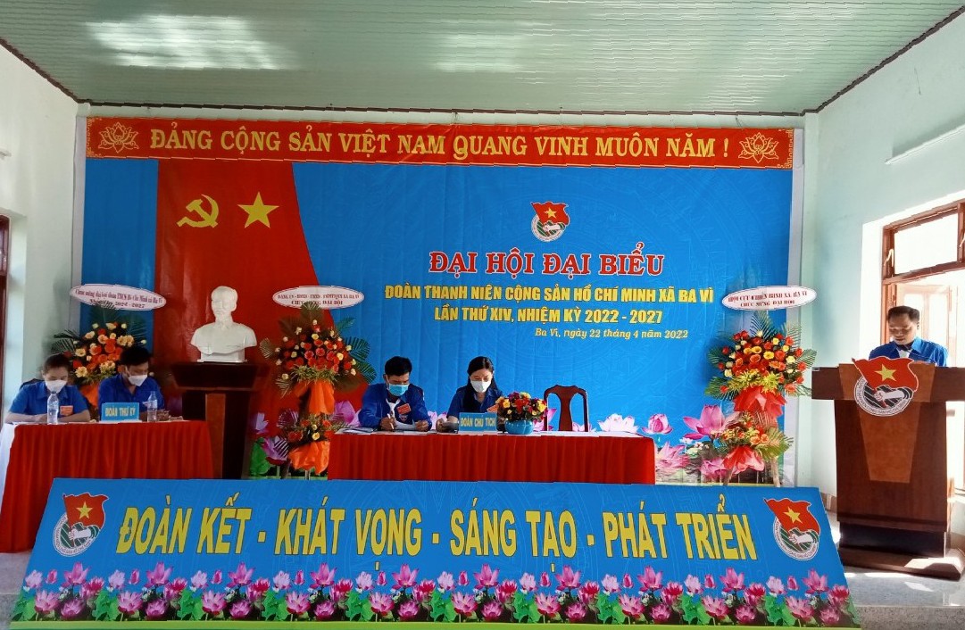Đại hội Đại biểu Đoàn Thanh niên Cộng sản Hồ Chí Minh xã Ba Vì lần thứ XIV, nhiệm kỳ 2022-2027