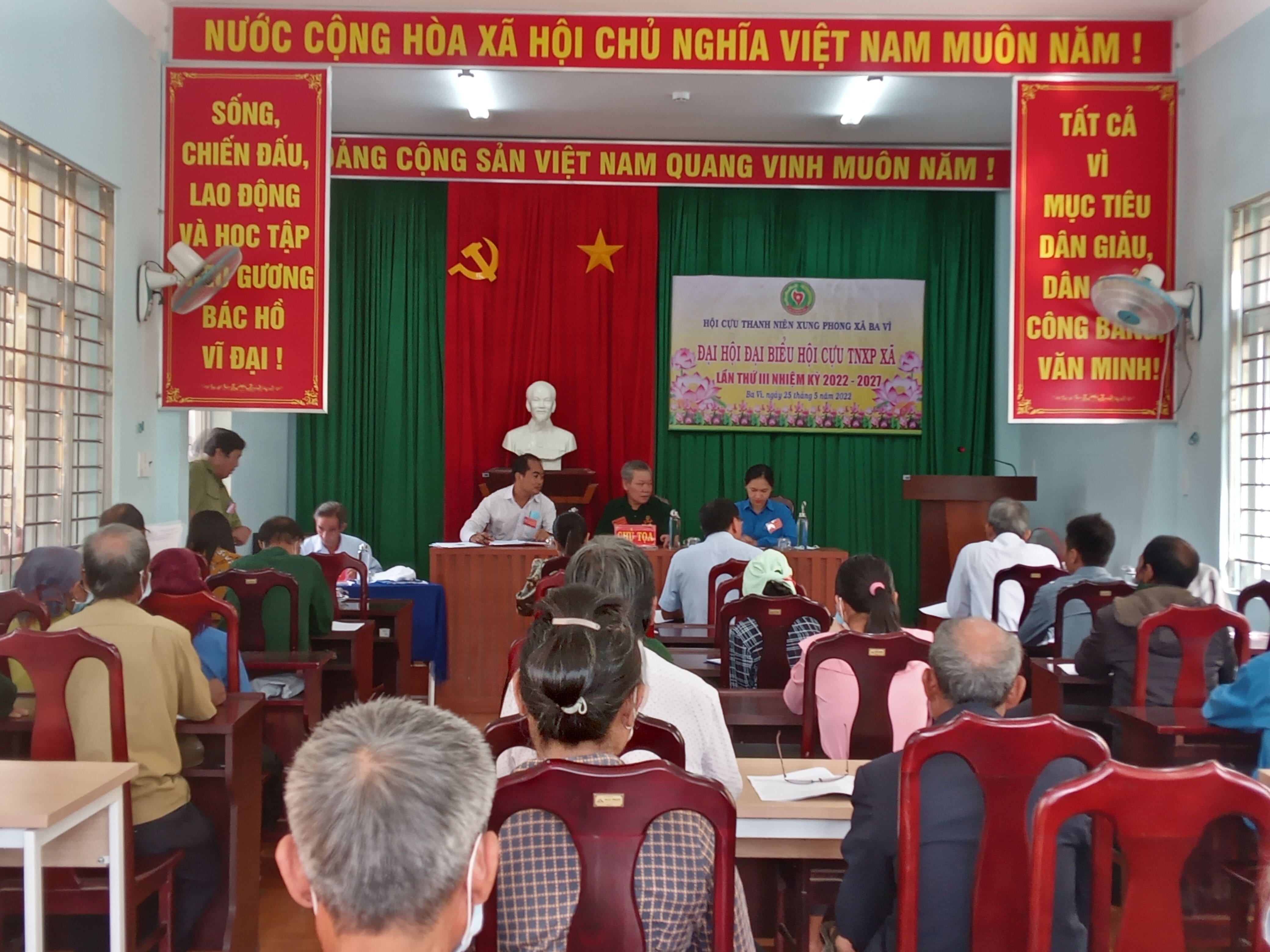 Hội Cựu Thanh niên xung phong xã Ba Vì tổ chức Đại hội đại biểu lần thứ III, nhiệm kỳ 2022-2027