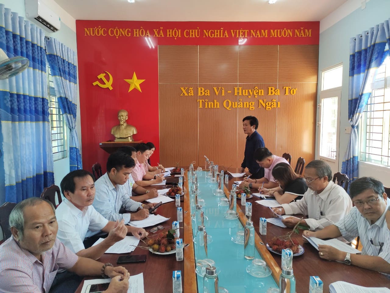 Ban chỉ đạo phát triển Kinh tế tập thể tỉnh Quảng Ngãi làm việc với UBND xã Ba Vì